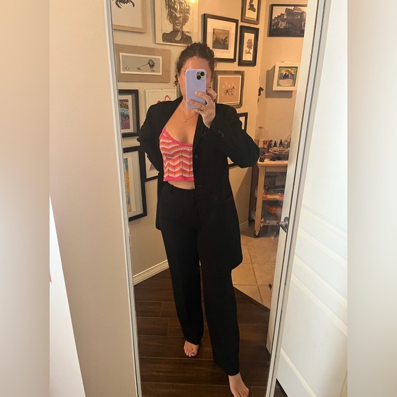 Banana republic black wool coat - Picture 2 of 6